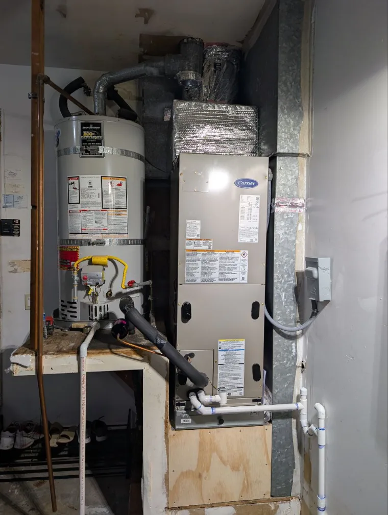 Gas furnace of the kind Sunny services and installs in Bay Area homes
